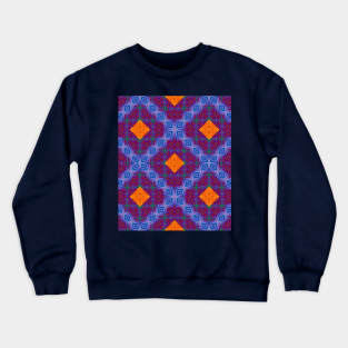 Colorful Diamond Pattern Crewneck Sweatshirt